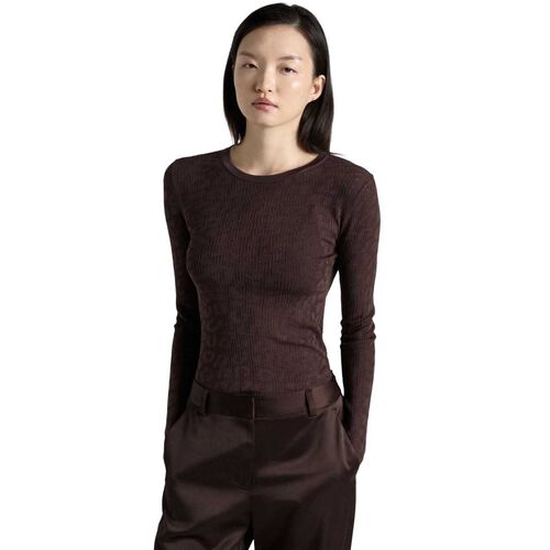 Cue Lace Knit Long Sleeve Tee